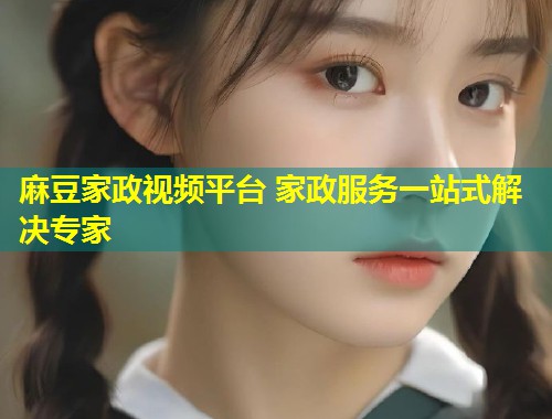 麻豆家政视频平台 家政服务一站式解决专家
