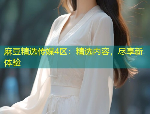 麻豆精选传媒4区：精选内容，尽享新体验